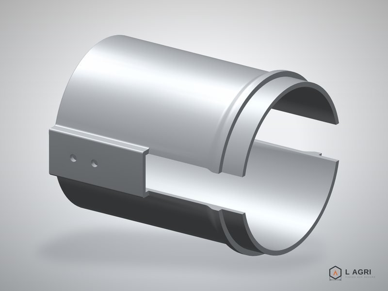 Capot de prise de force, pièce sur mesure imprimée en 3D par L AGRI